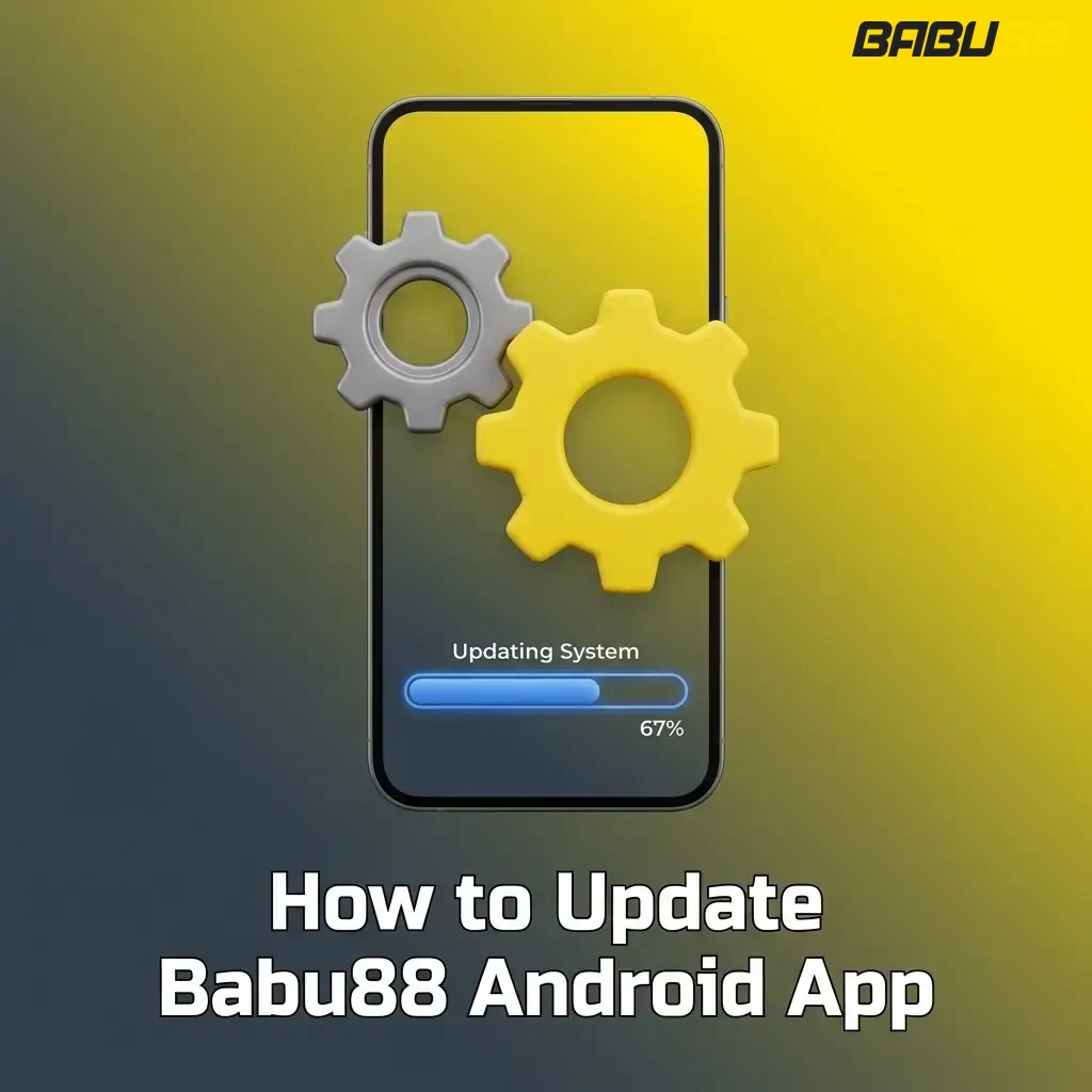 Babu88 Android app update steps showing APK download and install process on mobile device